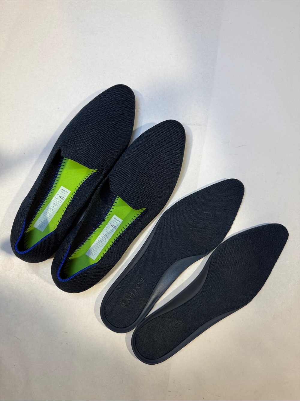 Rothy’s The Almond Loafer Navy Twill Slip On Shoe Size 10 - Picture 8 of 10